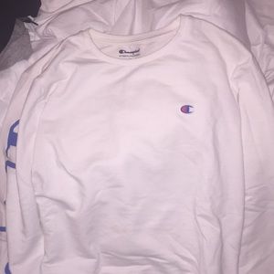 white champion crewneck